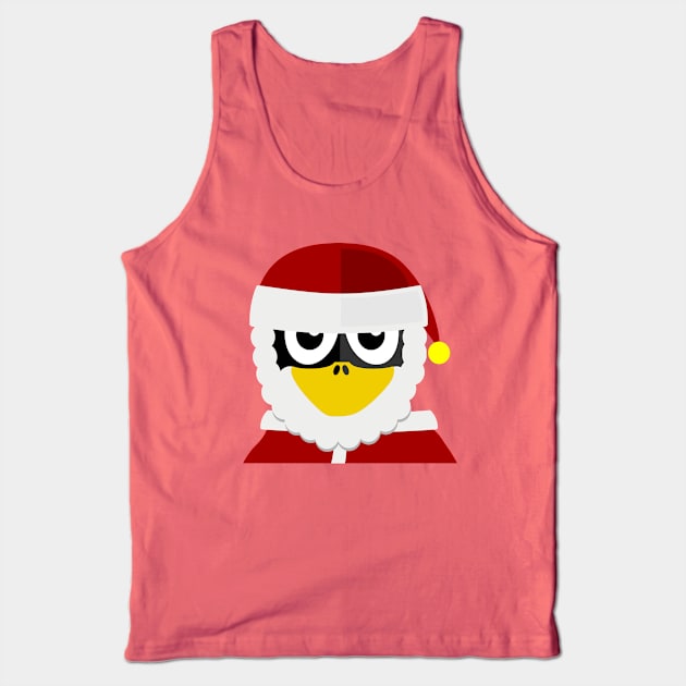 Penguin as Christmas Santa Tank Top by PatrioTEEism